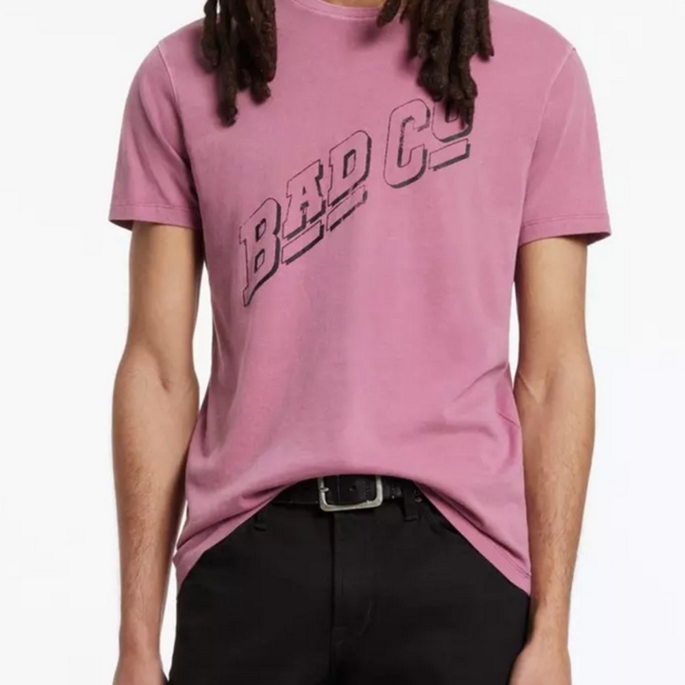 John Varvatos Pink Graphic Tee